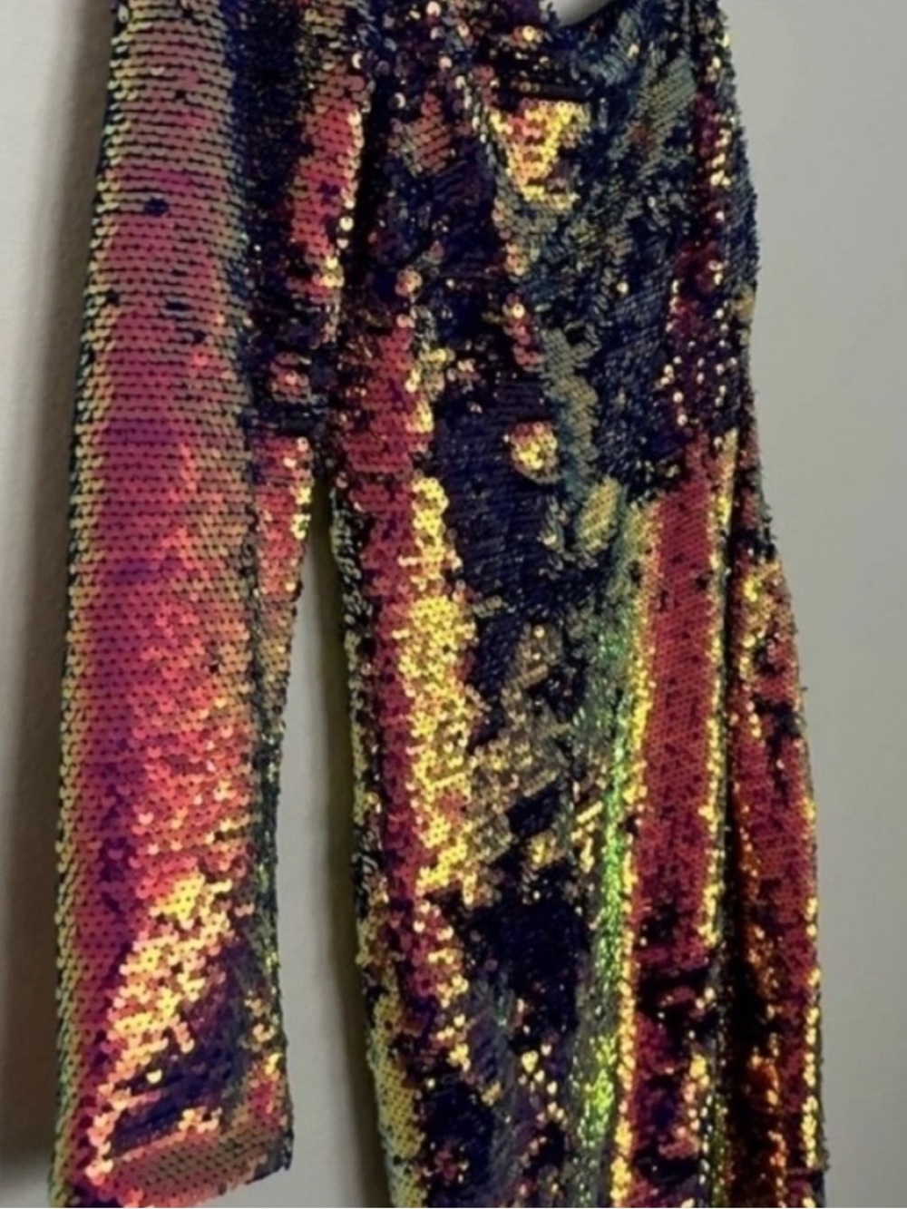 Aidan Mattox Iridescent Sequin One Shoulder Mini Cocktail Dress NWT - Picture 7 of 10